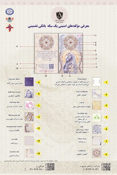 مولفه های امنیتی سکه رز